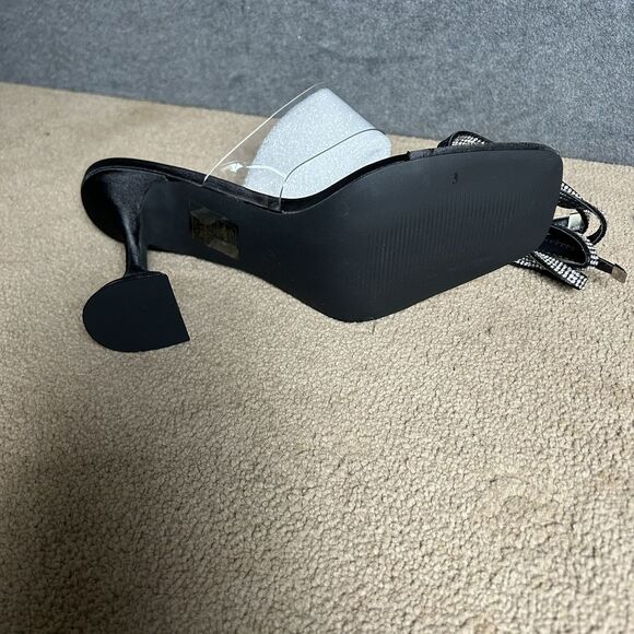 Azalea Wang Heels Akira Black Lace Up Womens Size 11 - Picture 7 of 8